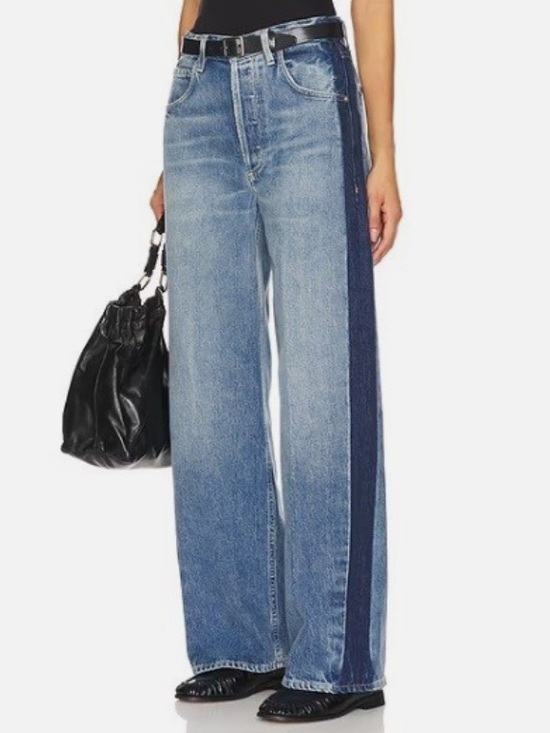 Denim - Citizens of Humanity Ayla Baggy Tuxedo Stripe Jeans